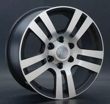 Диск колесный Replay TY61 7,5xR18 6x139,7 ET25 ЦО106,1 черный матовый с полированной лицевой частью 014219-160694007