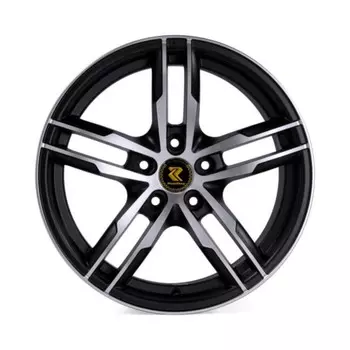 Диск колесный RepliKey RK9548 7xR16 5x114.3 ЕТ45 ЦО67.1 черный матовый с серебристым ободом 86293707284