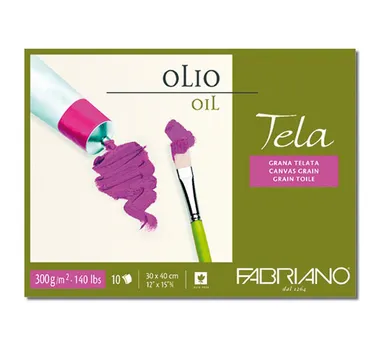 Блокнот-склейка для масла Fabriano "Tela" 24х32 см 10 л 300 г