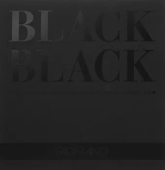 Альбом-склейка для набросков Fabriano "BlackBlack" 20х20 см 20 л 300 г