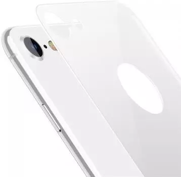 Защитное стекло Baseus 4D Tempered Back Glass (SGAPIPH8N-4D0S) для задней панели iPhone 8 (Silver)