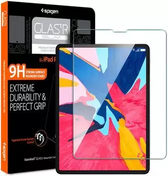 Защитное стекло Spigen Glas.tR Slim для iPad Pro 11" (Clear)