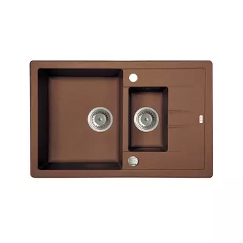 Мойка Granucryl 1 1/2 чаши, 780x500, IDDIS Vane G V34C785i87, шоколад