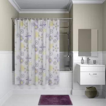Штора для ванной комнаты, 180*180см, PEVA, P03PV11i11, IDDIS