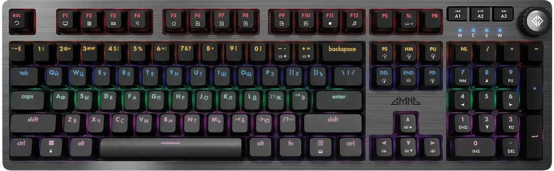Клавиатура проводная GMNG GG-KB790X , механическая, GMING Red, подсветка, USB, черный (1913918)