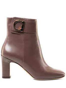 Ботильоны кожаные S.FERRAGAMO