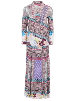 Костюм шелковый с принтом ETRO