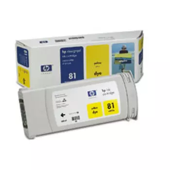 Картридж_DesignJet 81 Dye Yellow 680 мл (C4933A)
