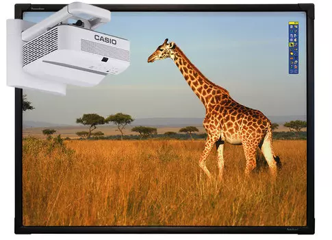 Интерактивная доска Promethean ActivBoard Touch 78" Dry Erase 10 касаний, ПО ActivInspire в комплекте с проектором Casio XJ-UT331X и настенным креплением YM-81