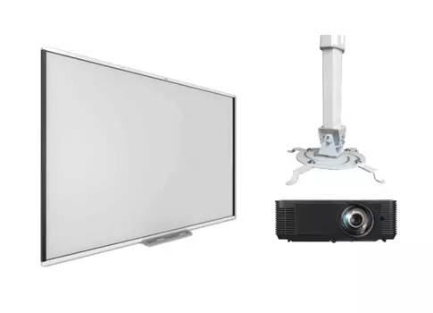 Интерактивная доска SMART SBM685, проектор SMART V13, потолочное крепление Digis DSM-14K