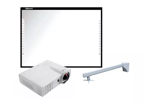 Интерактивный комплект IQBoard DVT T087+Infocus INV30+Wize WTH140 (4 места)