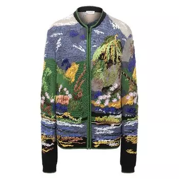 Кардиган из вискозы и шелка Saint Laurent