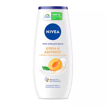 Гель-уход для душа NIVEA Крем и абрикос 250 мл