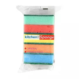 Губка для посуды KITCHEN SPONGE Универсальная 5 шт