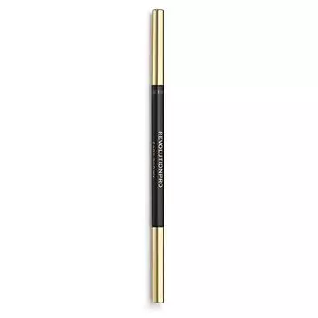 Карандаш для бровей REVOLUTION PRO DEFINE AND FILL BROW PENCIL с щеточкой тон dark brown
