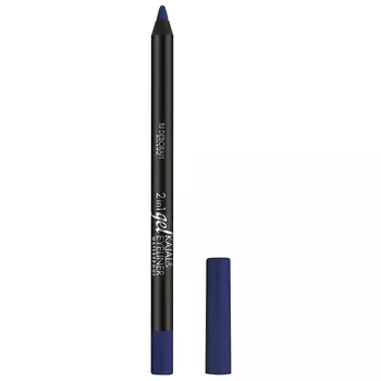 Карандаш для глаз DEBORAH 2 IN 1 GEL KAJAL & EYELINER PENCIL гелевый тон 09 глубокий голубой