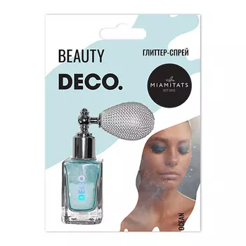 Глиттер-спрей для лица, тела и волос DECO. by Miami tattoos Ocean