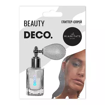 Глиттер-спрей для лица, тела и волос DECO. by Miami tattoos Pearl