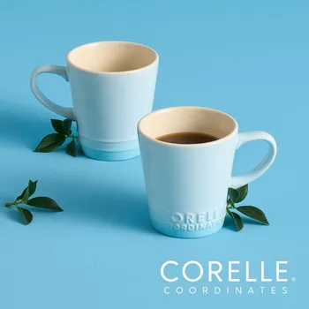 Кружка Corelle Breeze Stone 2р (325мл) Столовая посуда, 4 цвета, можно мыть в духовке, можно мыть в посудомоечной машине зелёный