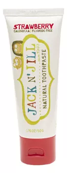 Органическая зубная паста Natural Toothpaste Calendula Strawberry 50г (клубника)