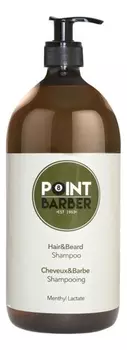 Освежающий шампунь для волос и бороды Point Barber Hair &amp; Beard Shampoo: Шампунь 1000мл