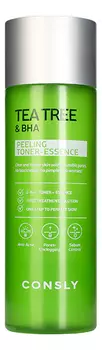 Отшелушивающий тонер-эссенция с экстрактом чайного дерева Tea Tree &amp; BHA Peeling Toner-Essence 200мл