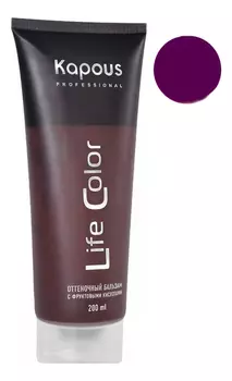 Оттеночный бальзам для волос с фруктовыми кислотами Life Color Coloring Balm 200мл: Фиолетовый