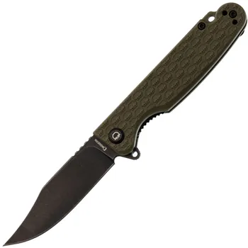 Складной нож Daggerr Leprechaun olive BW DL, сталь 8Cr14MoV, рукоять FRN