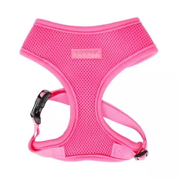 PUPPIA Шлейка для собак дышащая "Neon Soft", розовая, M (Южная Корея)