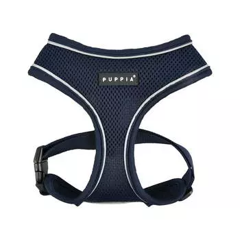 PUPPIA Шлейка для собак дышащая, светоотражающая "Soft", синяя, S (Южная Корея)