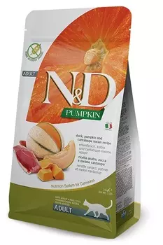 FARMINA N&D Cat GF Pumpkin Adult Корм сух.утка,тыква,дыня д/кошек 300г