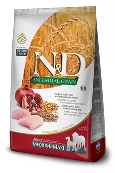 FARMINA N&D Dog Ancestral Medium&Maxi Adult Корм сух.кур,гранат д/собак средн/крупн.пор.15кг