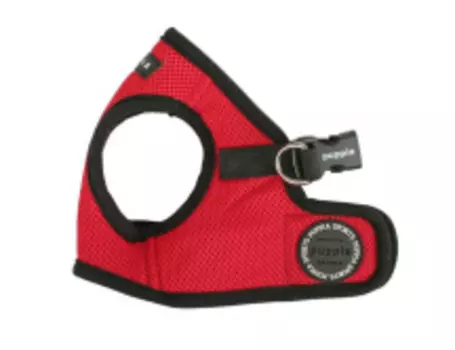 PUPPIA Шлейка для собак "Soft Vest", красная с чёрной окантовкой, XXL (Южная Корея)