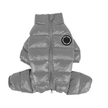 PUPPIA Комбинезон для собак, сверхлегкий "Jumpesuit А", серый, XL (Южная Корея)