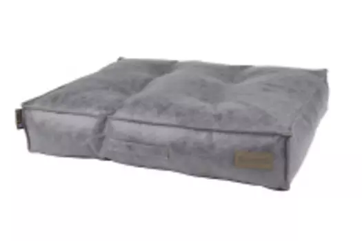 SCRUFFS Матрас для собак "Knightsbridge", экокожа, серый, 100х70х15см (Великобритания)