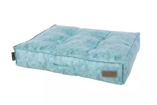 SCRUFFS Матрас для собак "Knightsbridge", экокожа, бирюзовый , 80x60x15см (Великобритания)