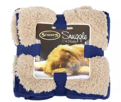 SCRUFFS Одеяло для животных "Snuggle", синее, 110х75 см (Великобритания)