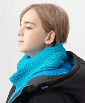Снуд вязаный голубой Button Blue (One size)