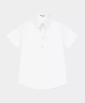 Сорочка белая с коротким рукавом Button Blue
