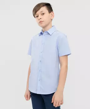Сорочка голубая с коротким рукавом Button Blue