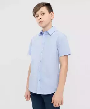 Сорочка голубая с коротким рукавом Button Blue (128)