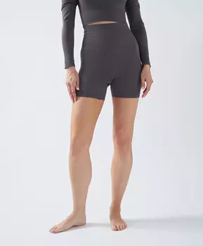 Спортивные облегающие шорты для женщины серые Jumkey (48-50(L-XL))