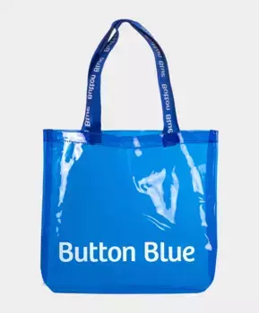 Сумка шоппер синяя Button Blue (One size)