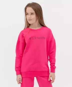 Свитшот Button Blue цвета фуксии (140)