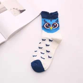 1 пара носков с героями мультфильмов Eule Nette Girs Socke Kwaii Lustige Mode аниме Frhling Herbst Schwei Absorber Klassische Baumwolle Socke Lolita Wonmens красный