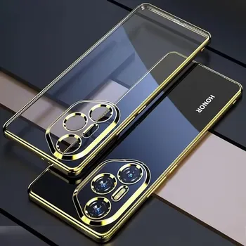 Мягкий чехол с гальваническим покрытием для Honor 400 Pro 400lite, противоударный гальванизированный силиконовый ТПУ бампер, задняя крышка для телефона Honor400 Honor 400 Lite чёрный