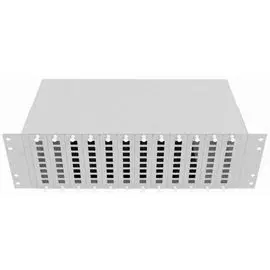 Кросс оптический стоечный TopLAN КРС-Top-3U-96SC/DLC-GY 19", 96 SC/DLC адаптеров, 3U, серый,
