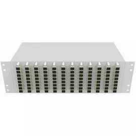 Кросс оптический стоечный TopLAN КРС-Top-3U-96SC/U-OM2-GY 19", 96 SC/UPC адаптеров, многомодовый (50/125), 3U, серый, укомплектованный