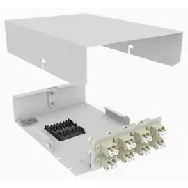 Кросс оптический настенный TopLAN КРНМ-Top-16LC/U-OM2-GY 16 LC адаптеров, многомодовый (50/125), укомплектованный