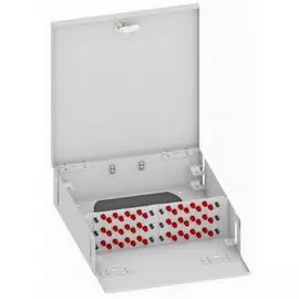 Кросс оптический настенный TopLAN КРН-Top-48FC/U-OS2-GY 48 FC/UPC адаптера, одномодовый, укомплектованный